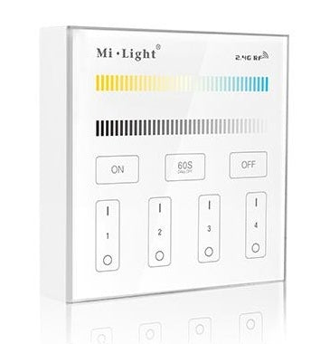 4-Zone kleurtemperatuur Smart Panel Remote Controller - B2 Mi-light 2.0 4-Zone kleurtemperatuur Smart Panel Remote Controller - B2 Mi-light 2.0